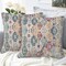 Throw Pillow Covers Ethnic Boho Pillow Covers 18x18 Inch Set of 2 Rug Boho Style Ethnic Design Throw Pillows Decorative Pillow Cases Cushion Covers for Bedroom Livingroom Sofa Farm House